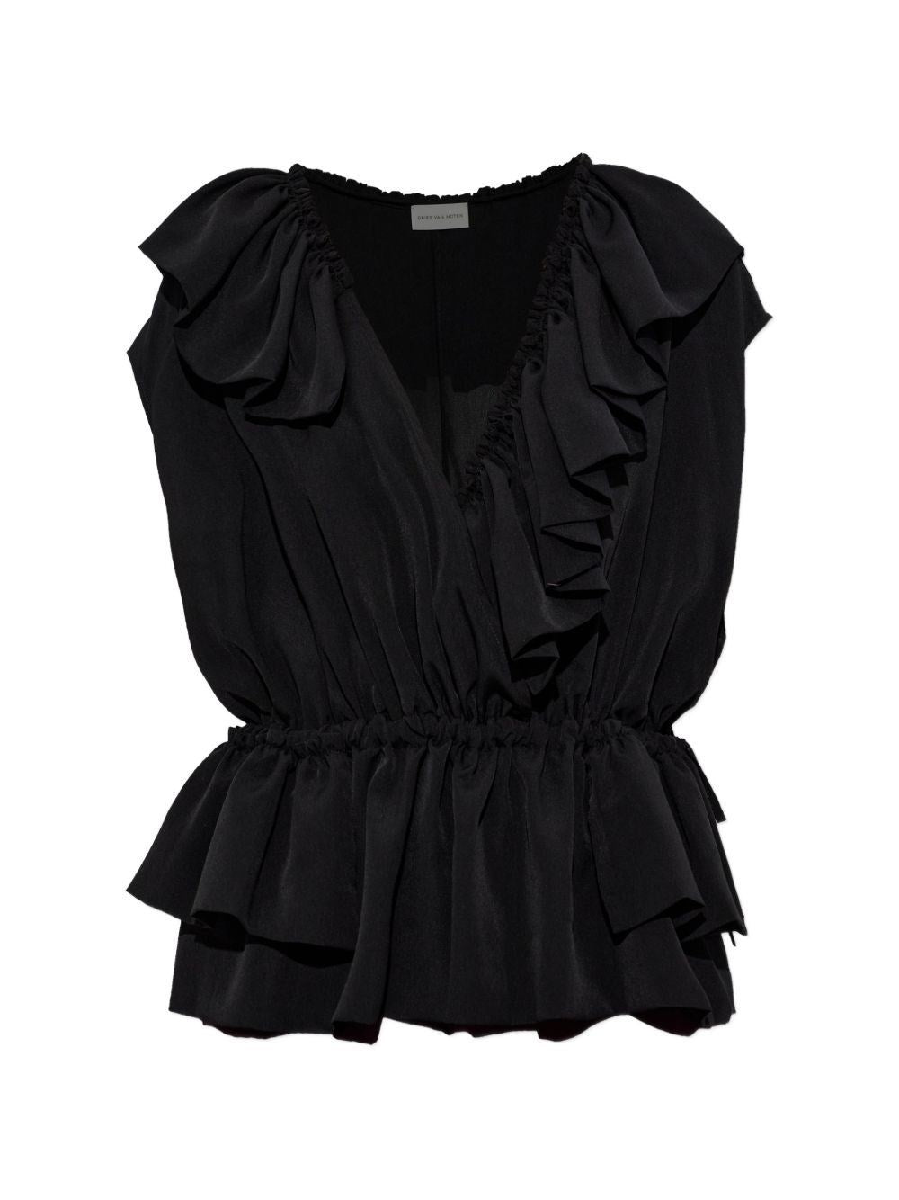 Dries Van Noten Women Jersey Top With Belt DRIES VAN NOTEN