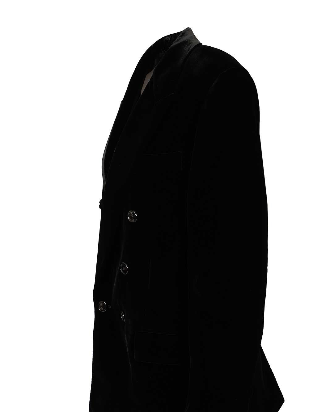 Saint Laurent Women Cassandre Double-Breasted Jacket SAINT LAURENT