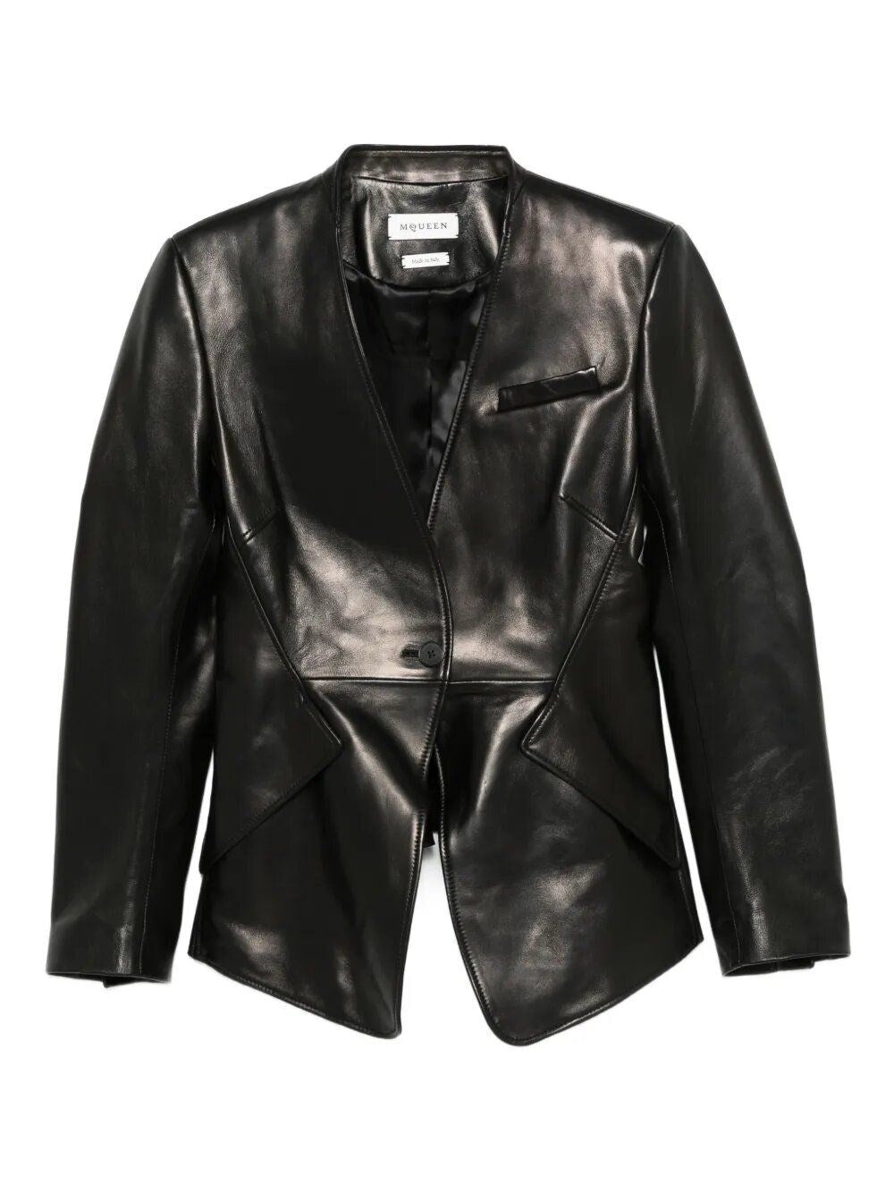 Mcqueen Women Tailored Leather Jacket ALEXANDER MCQUEEN