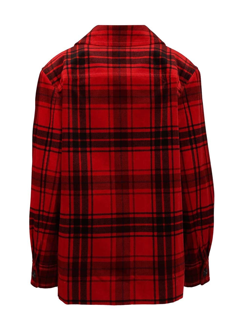 Saint Laurent Women Tartan Velvet Jacket SAINT LAURENT