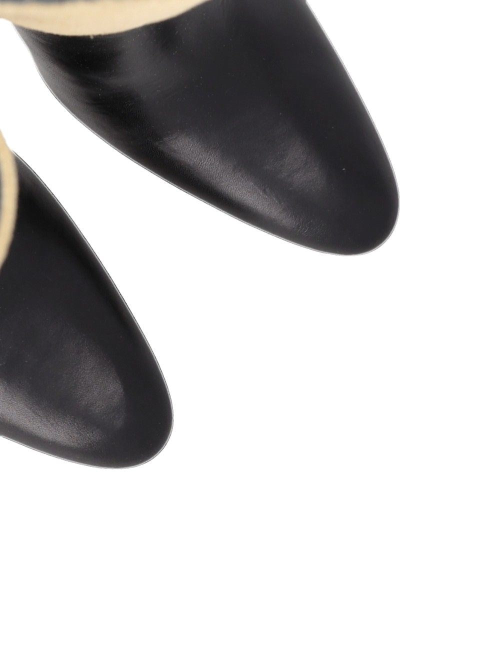 Jude Women "Edita" Knee-High Boots In Black Leather And Suede Jude