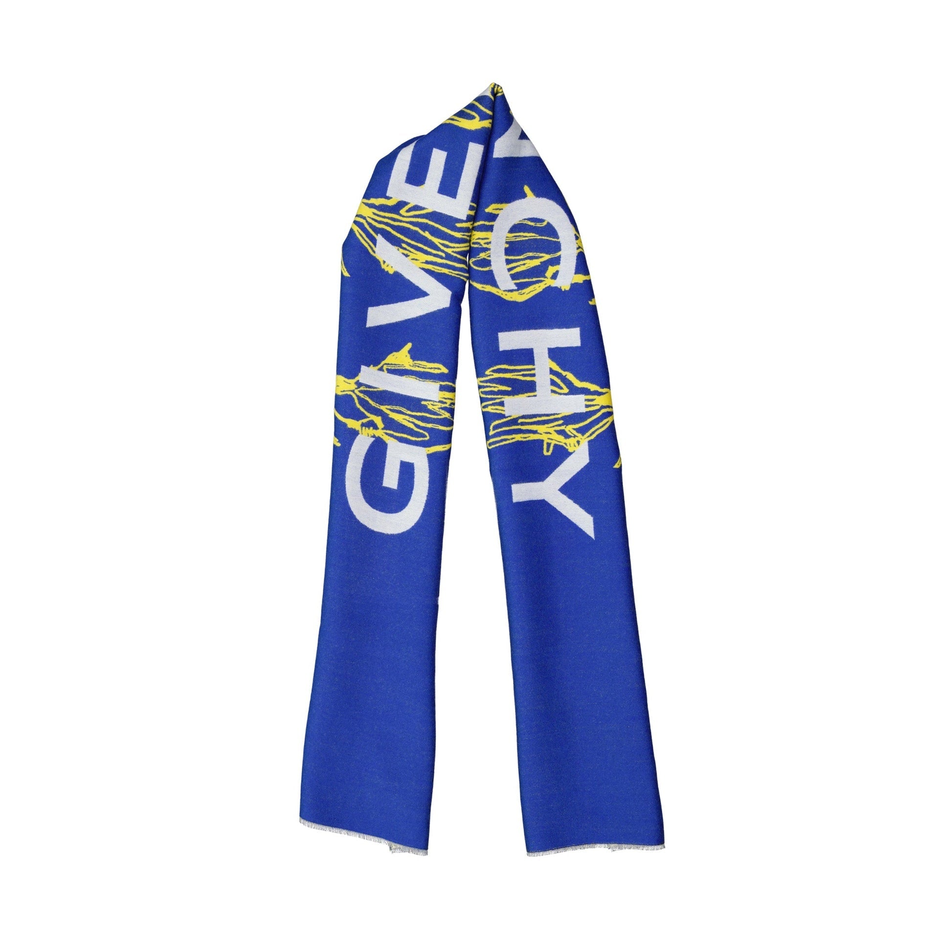 Givenchy Logo Wool Scarf Men GIVENCHY