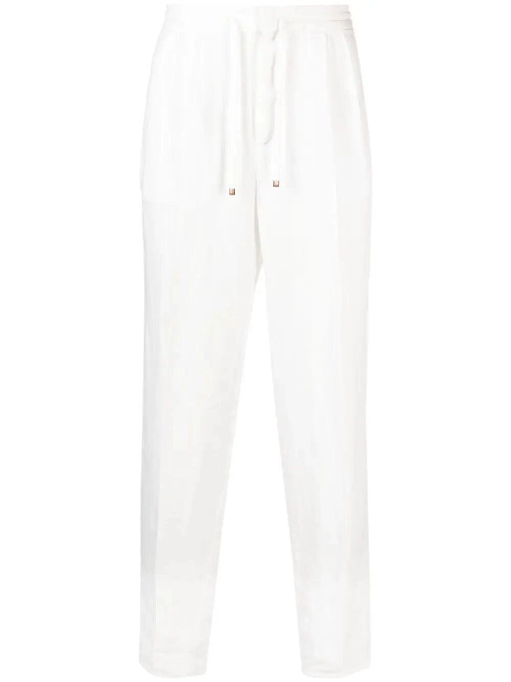 Brunello Cucinelli Men Garment-Dyed Pants With Drawstring And Double Pleats BRUNELLO CUCINELLI