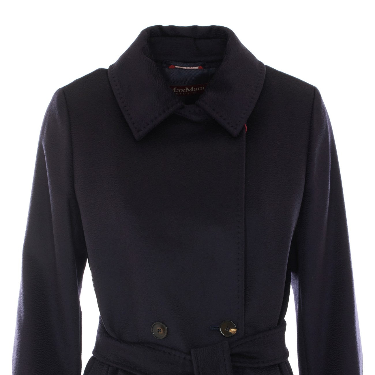 Max Mara Studio Women Bcollag Wool Double-Breasted Coat MAX MARA STUDIO
