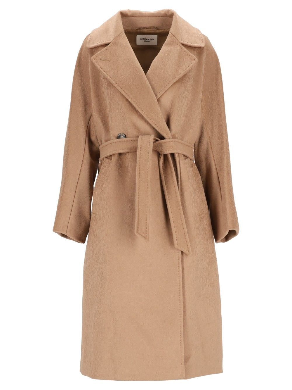 Weekend Max Mara Women Resina Drap Wool Long Coat Double Breast WEEKEND MAX MARA