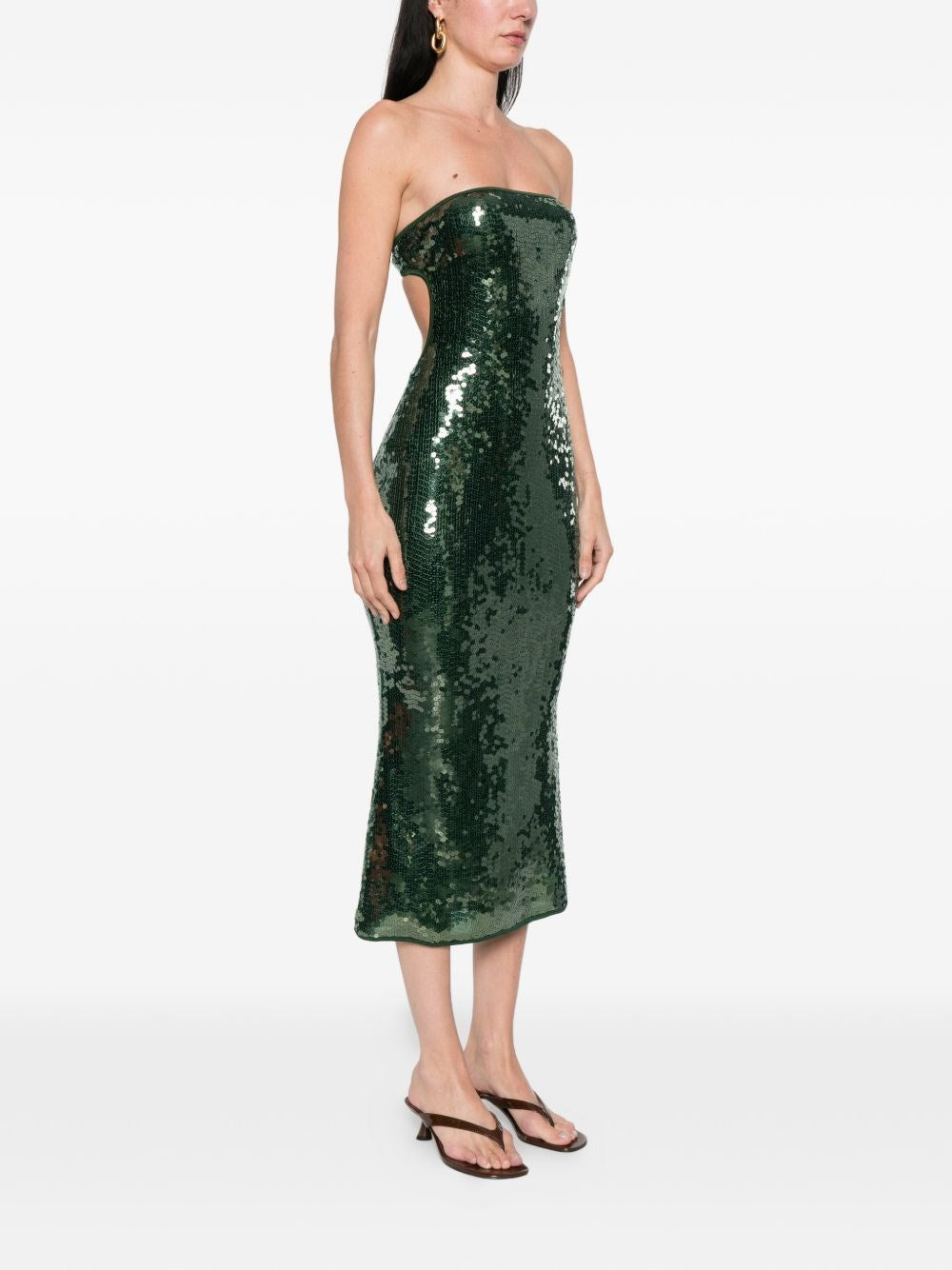 Oseree Women Sequins Midi Dress OSEREE
