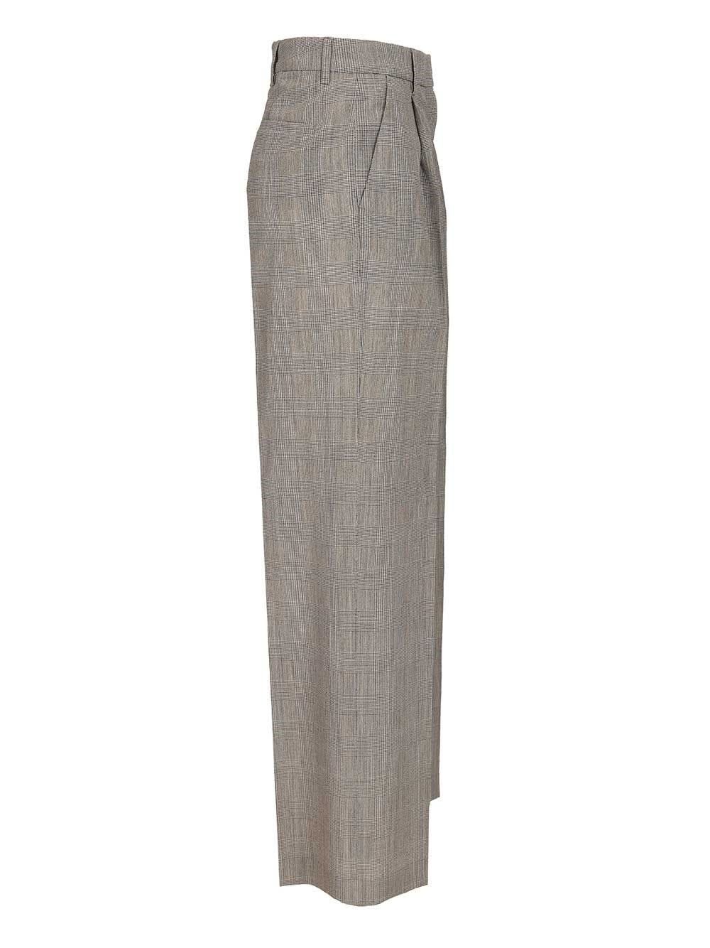 Golden Goose Women Oversized Prince Of Wales Trousers GOLDEN GOOSE