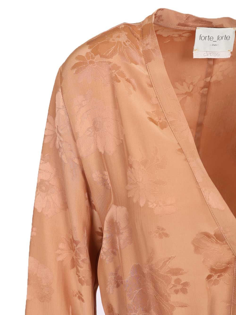 Forte_Forte Women Fluid Bouquet Jacquard Long Sleeves Dress FORTE FORTE