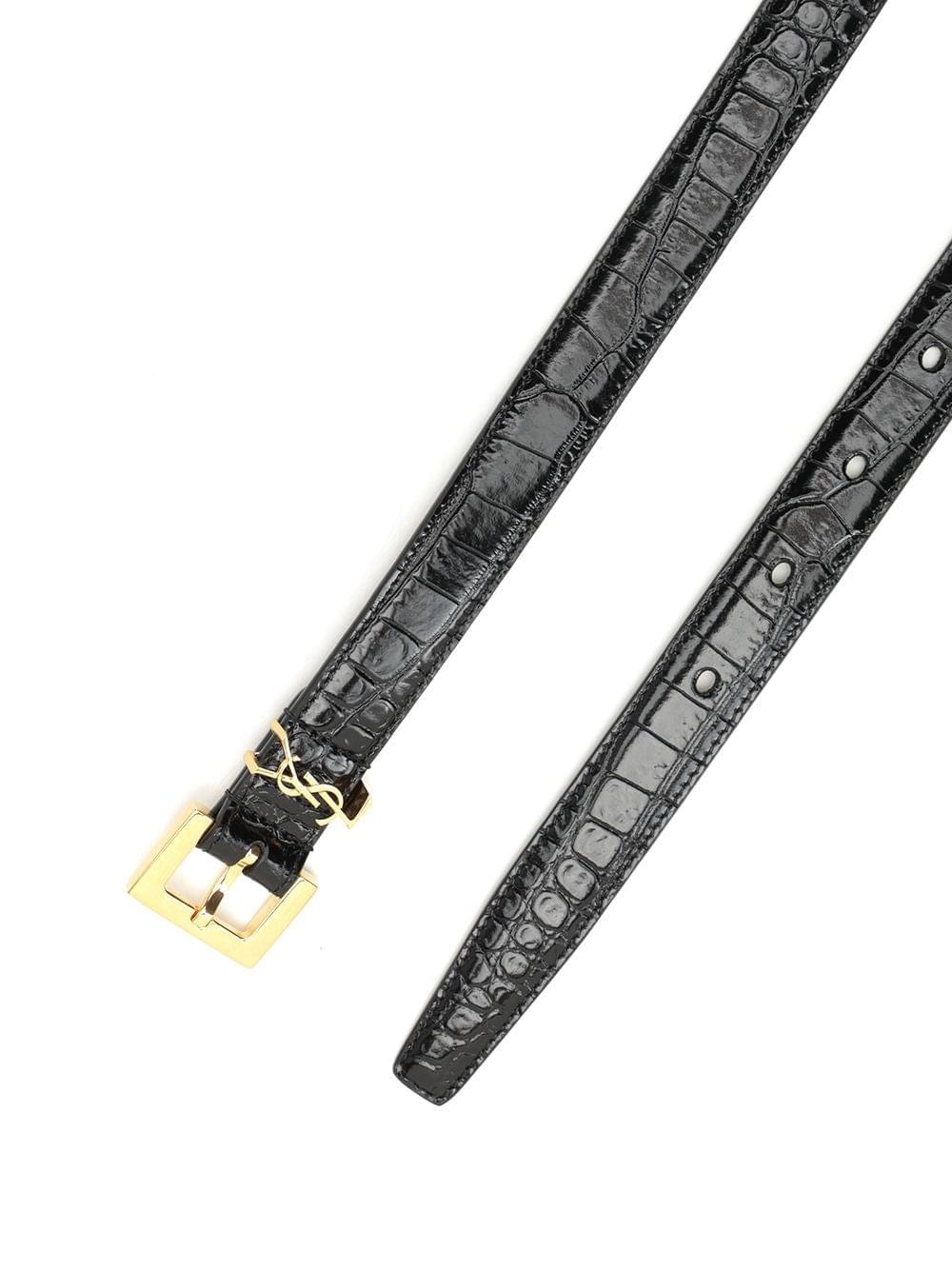 Saint Laurent Women Ysl Logo Belt SAINT LAURENT