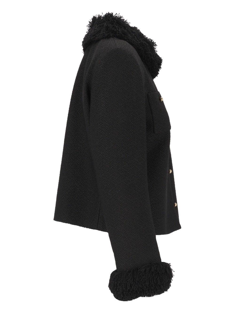 Celine Women Chasseur Jacket In Viscose And Natté Wool CELINE