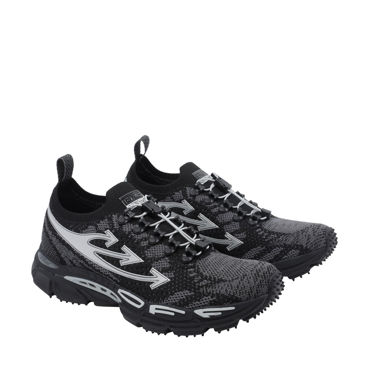 Off White Men Be Right Back Knit Sneakers