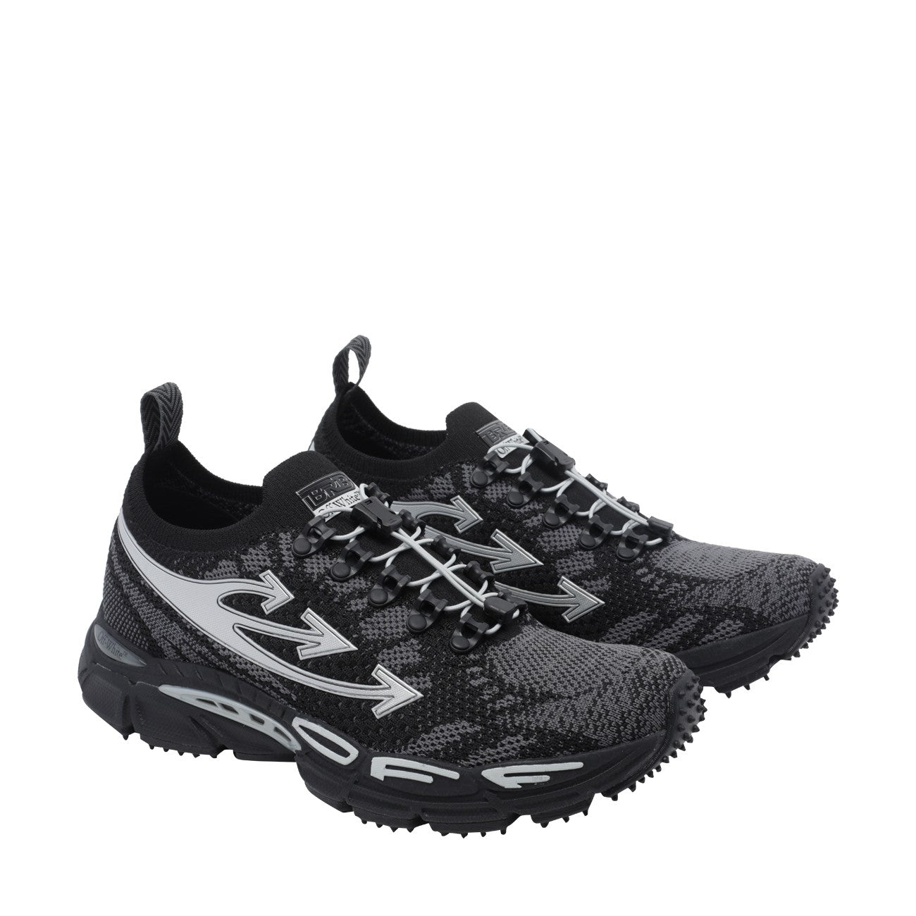 Off White Men Be Right Back Knit Sneakers OFF-WHITE