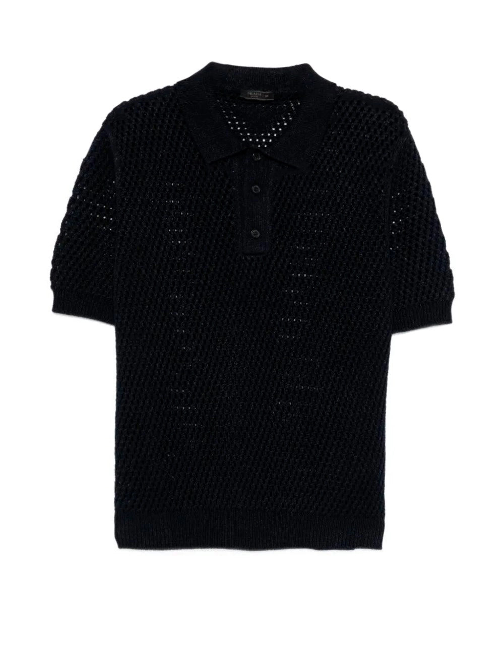 Prada Men Cotton Linen Polo Neck PRADA