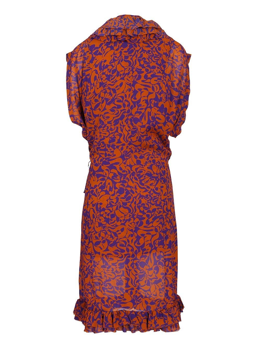 Dries Van Noten Women Printed Dress With Ruffles DRIES VAN NOTEN