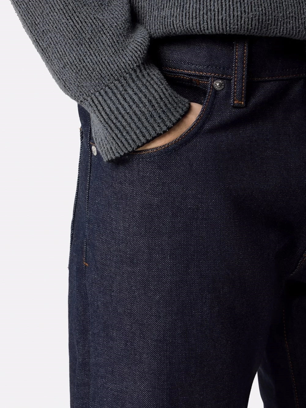 Stone Island Men `Indigo Denim-Raw` Jeans