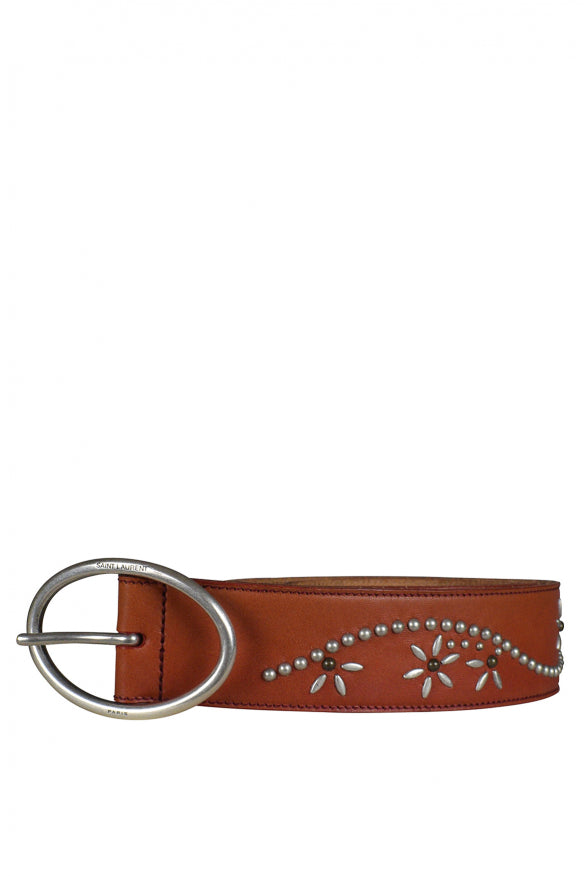 Saint Laurent Men Studded Belt SAINT LAURENT
