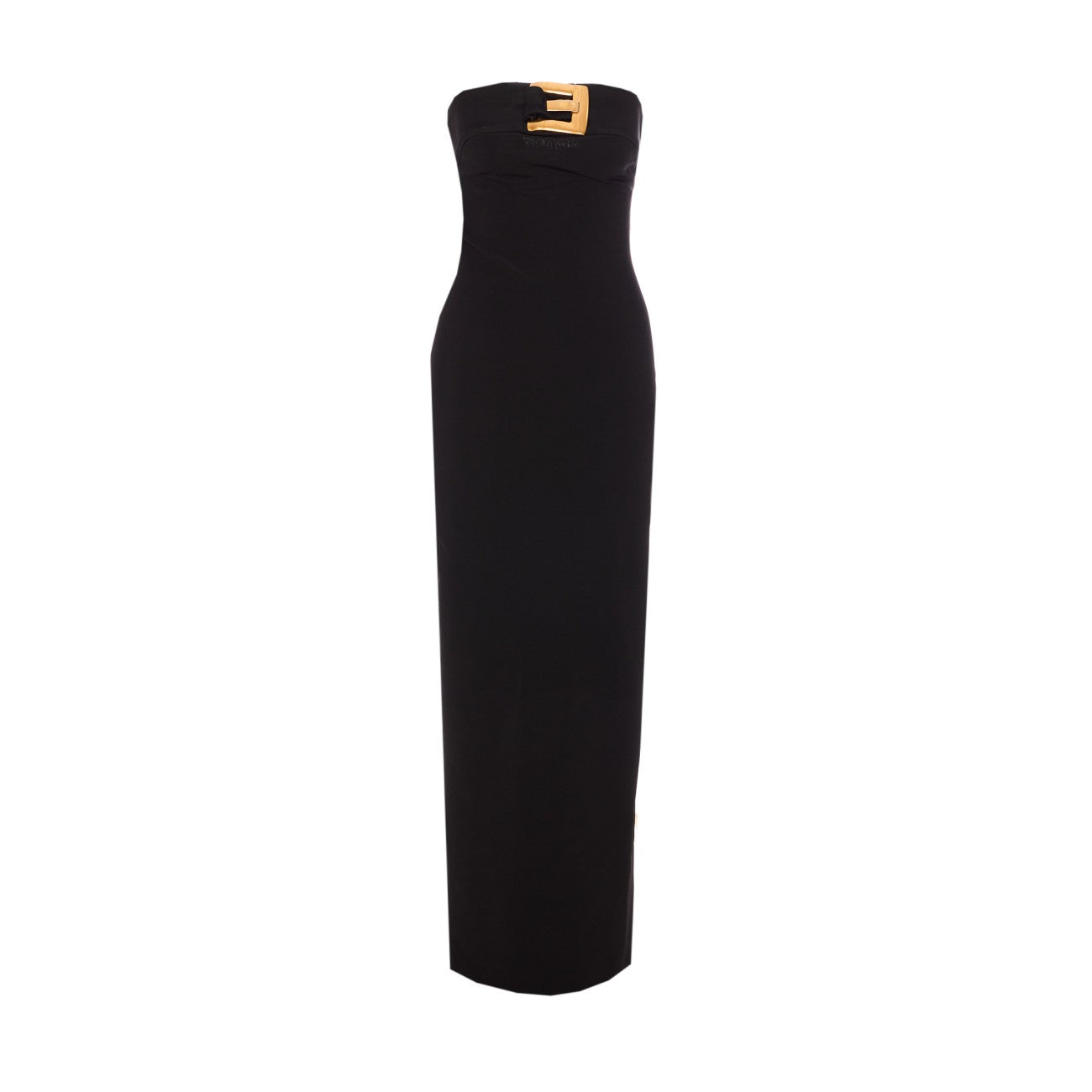 Balmain Women Belted Bustier Long Dress BALMAIN