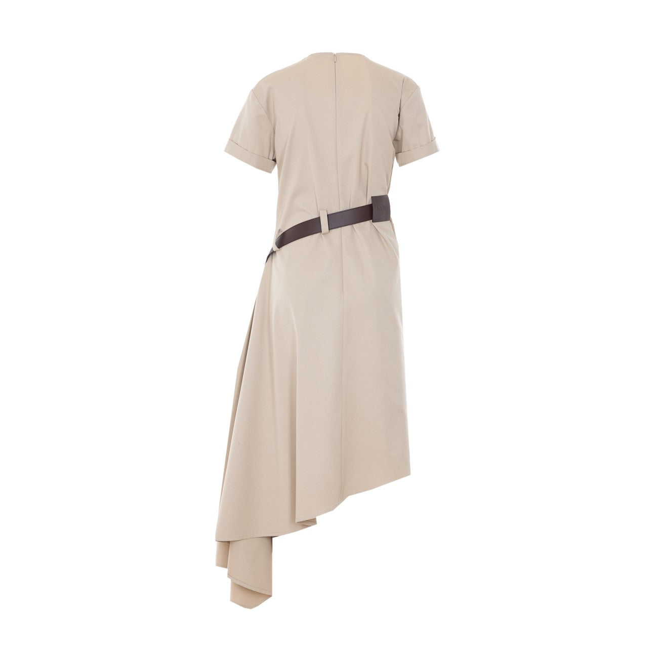 Loewe Women Belted Silk And Cotton Dress LOEWE