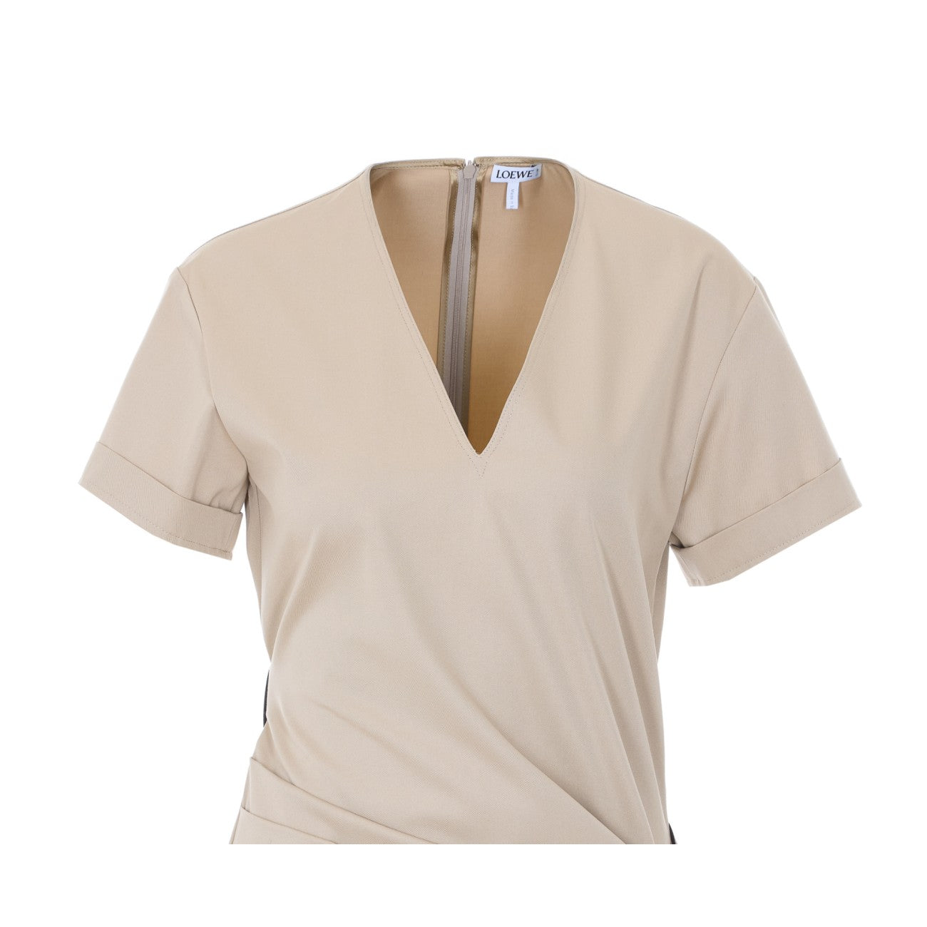 Loewe Women Belted Silk And Cotton Dress LOEWE