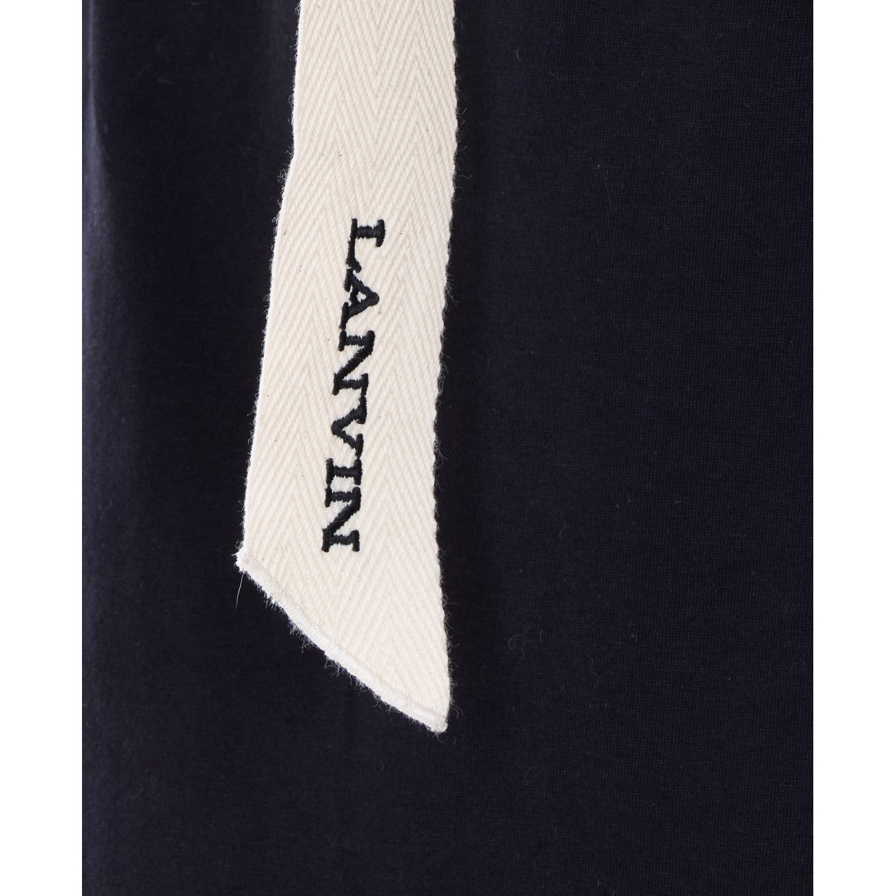 Lanvin Women Belted Tshirt In Cotton And Silk LANVIN