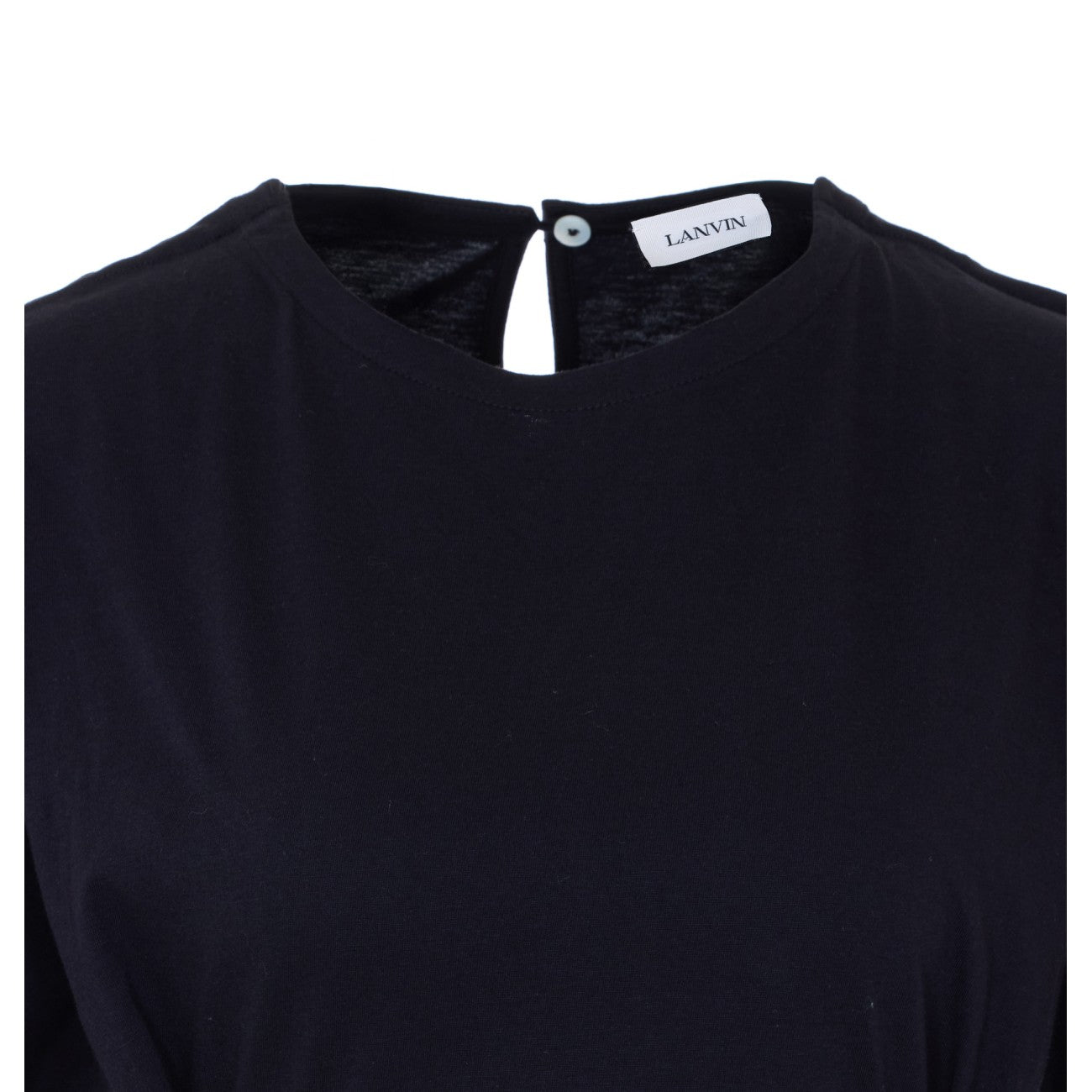 Lanvin Women Belted Tshirt In Cotton And Silk LANVIN