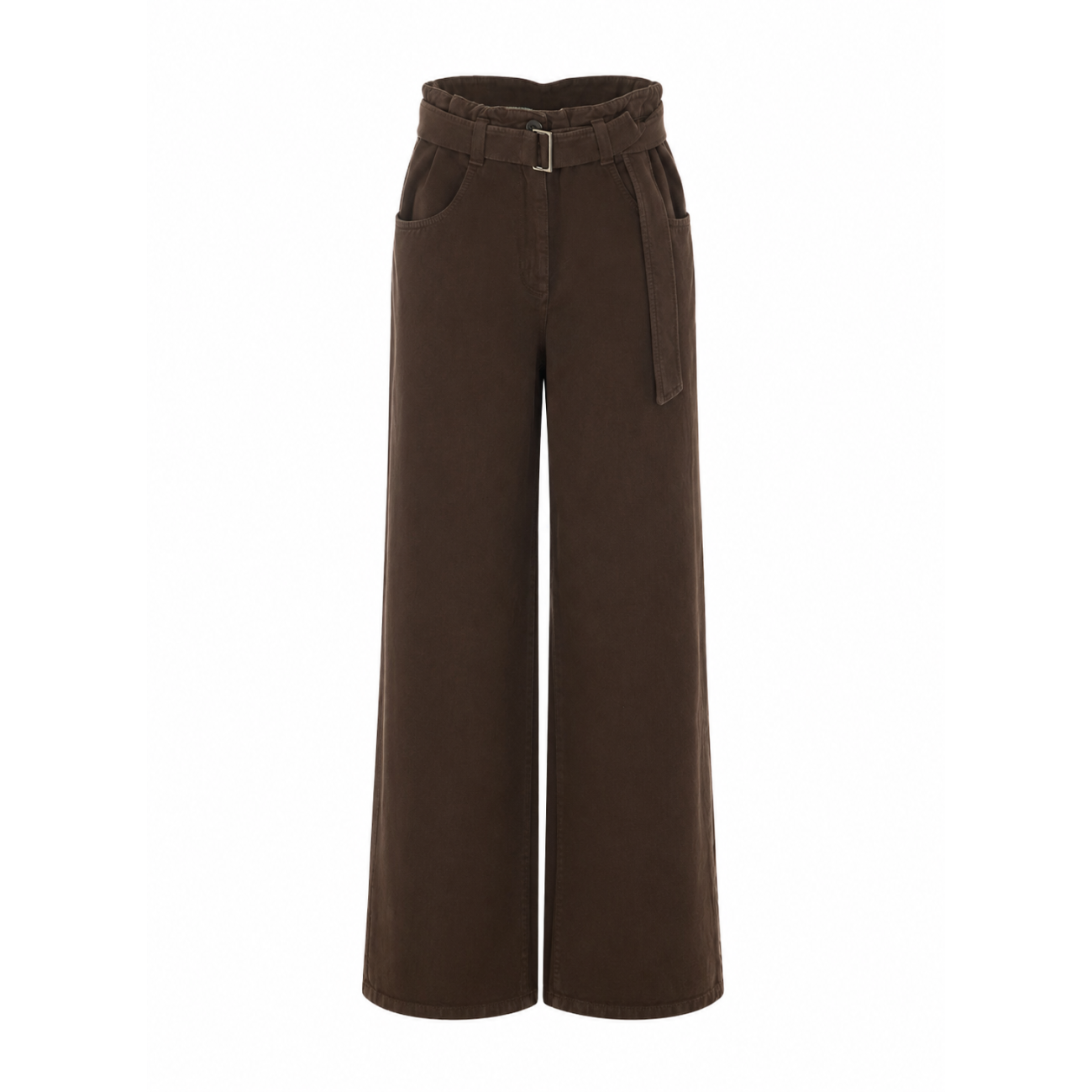Brunello Cucinelli Women Belted Wide Jeans BRUNELLO CUCINELLI
