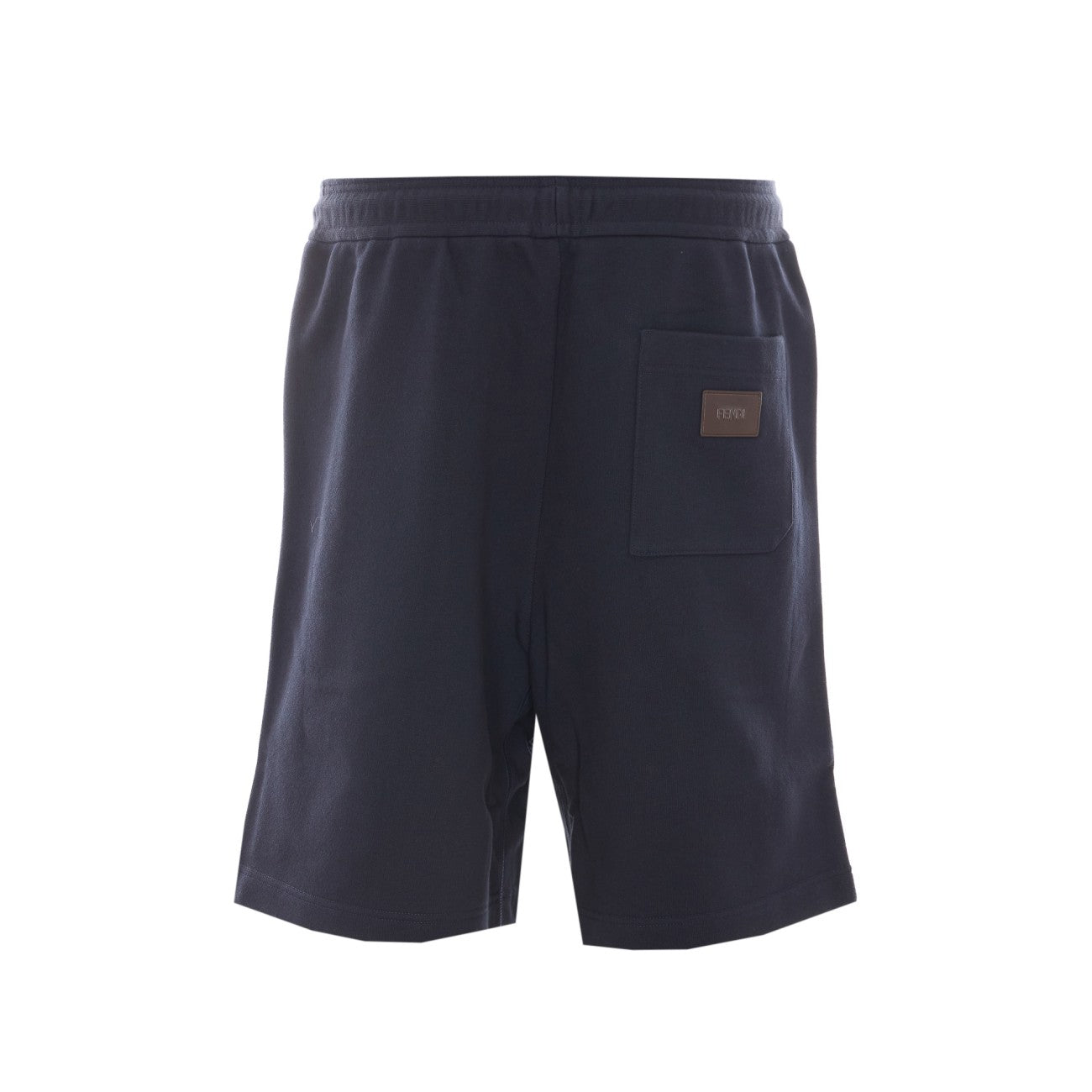 Fendi Men Bermuda With Fendi Patch And Selleria Stitching FENDI