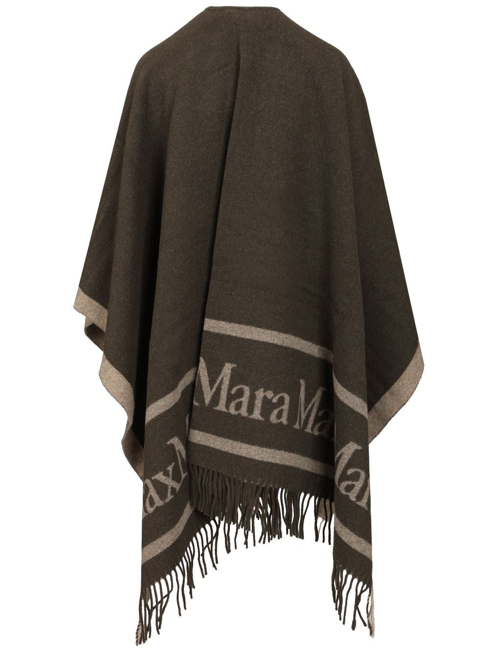 Max Mara Women Jacquard Wool Poncho MAX MARA