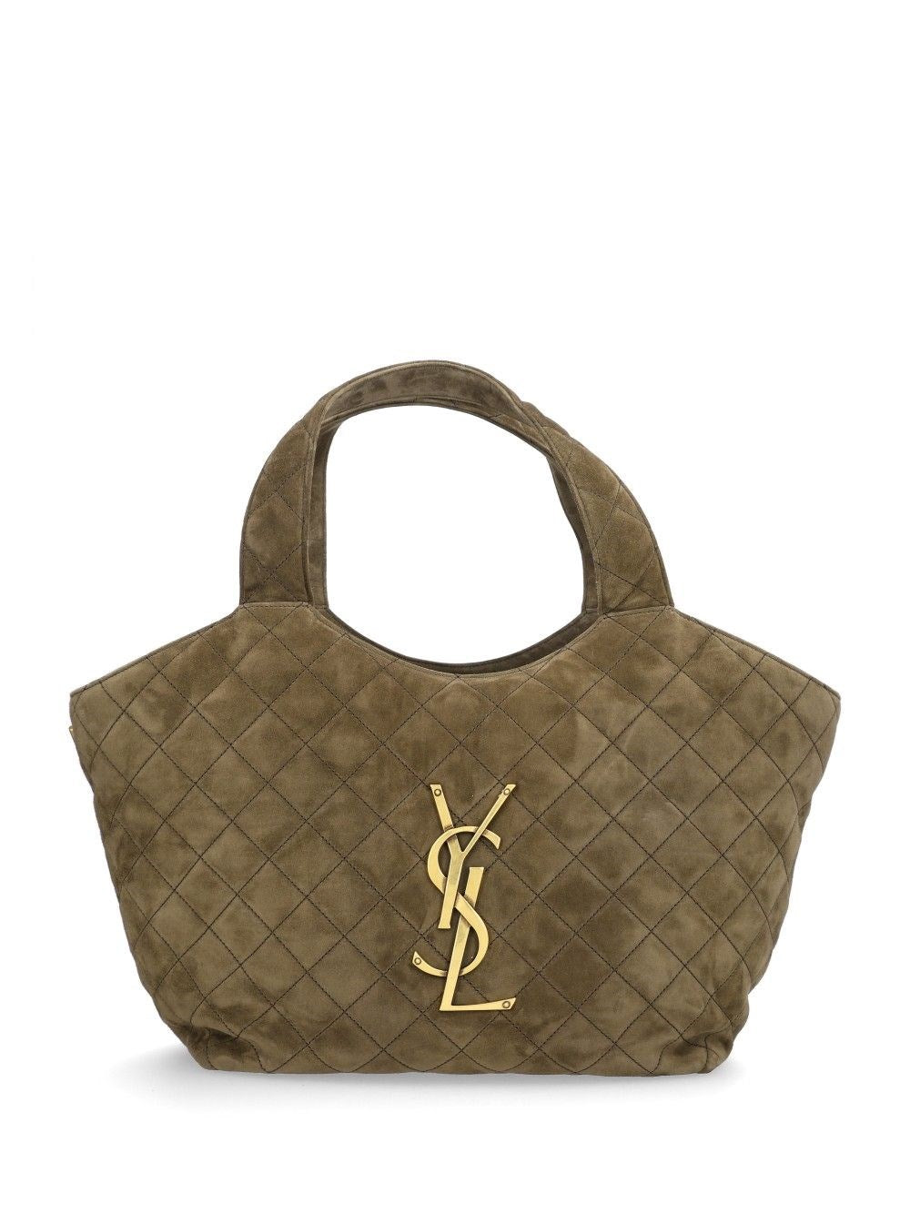 Saint Laurent Women Medium Icare Bag In Quilted Suede SAINT LAURENT