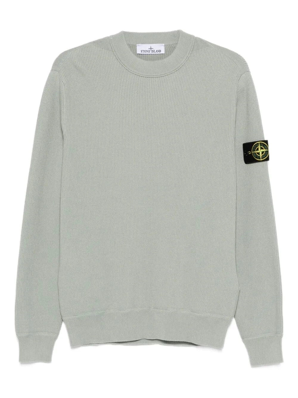 Stone Island Men Ribbed Soft Organic Cotton Crewneck STONE ISLAND