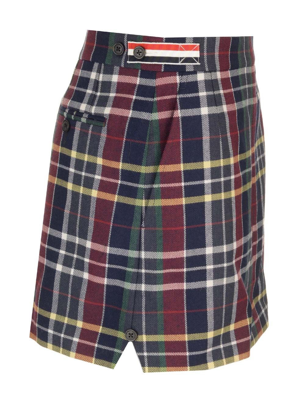 Thom Browne Women Tartan Mini Skirt THOM BROWNE