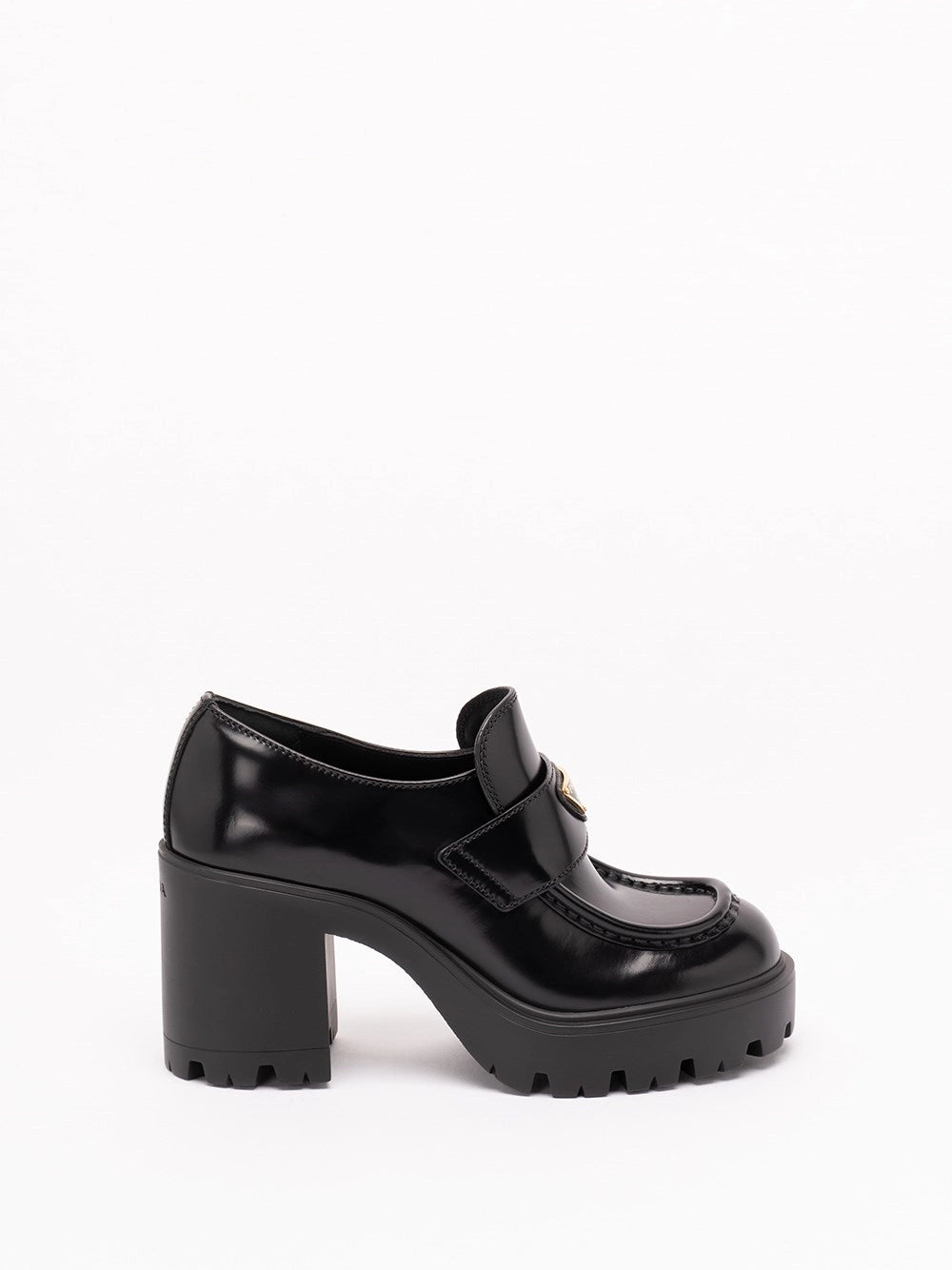 Prada Women Brushed Leather Loafers