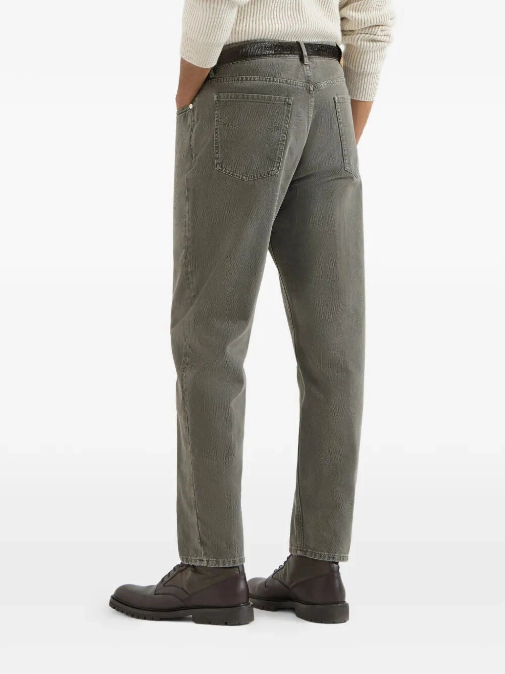 Brunello Cucinelli Men Dyed Denim Pants BRUNELLO CUCINELLI