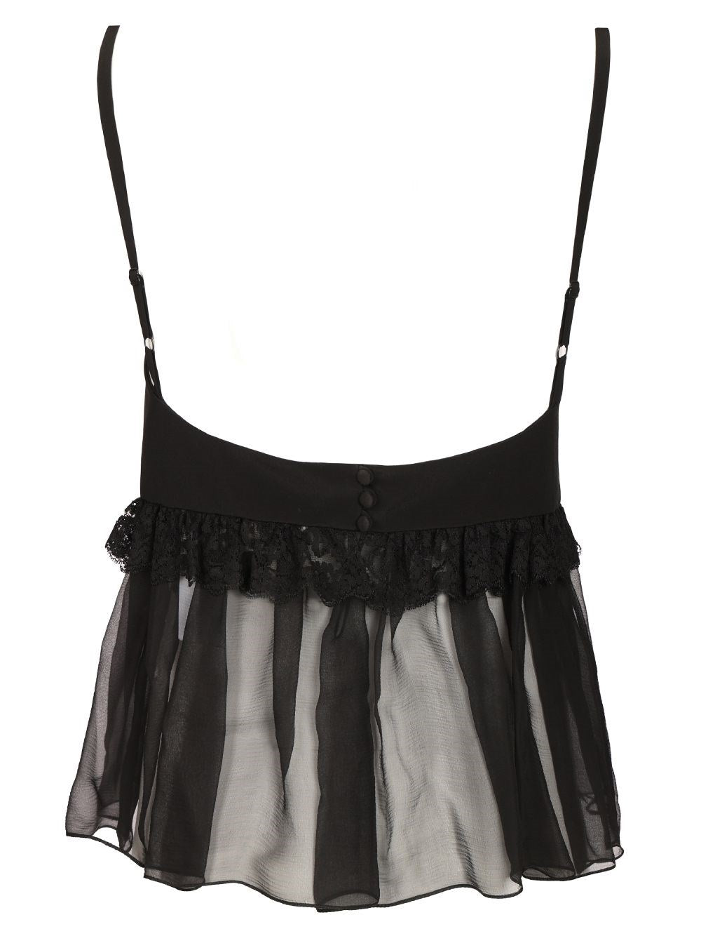 Chloe' Women Lingerie Top With Thin Straps In Crêpe De Chine CHLOE