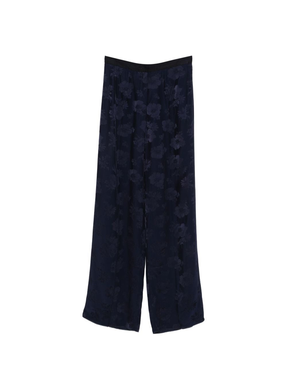 Forte_Forte Women Fluid Bouquet Jacquard High Waist Straight Pants FORTE FORTE