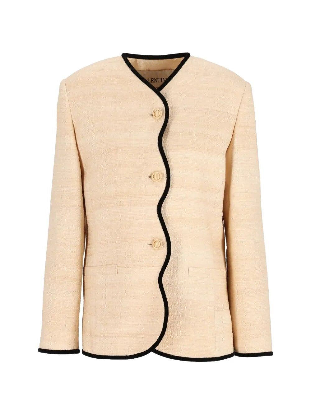 Valentino Garavani Women Silk And Linen Blazer VALENTINO GARAVANI