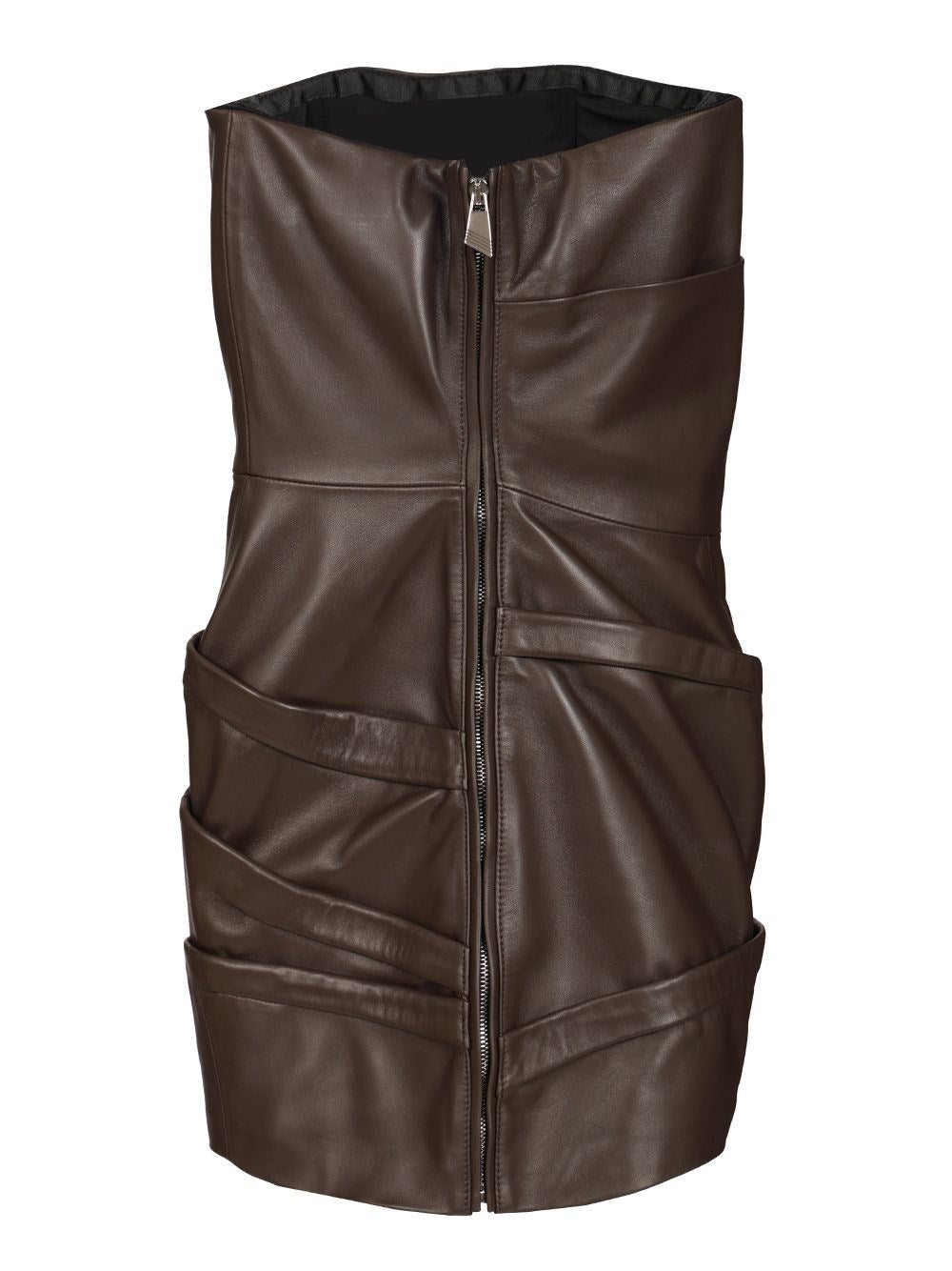 The Attico Women Leather Mini Dress THE ATTICO