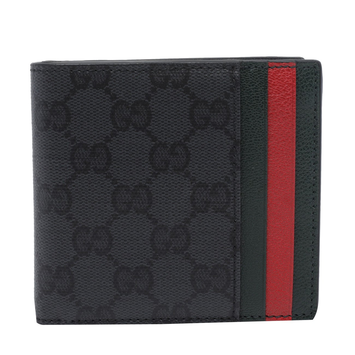 Gucci Men Bi-Fold Wallet With Card Holder And Web Tape GUCCI
