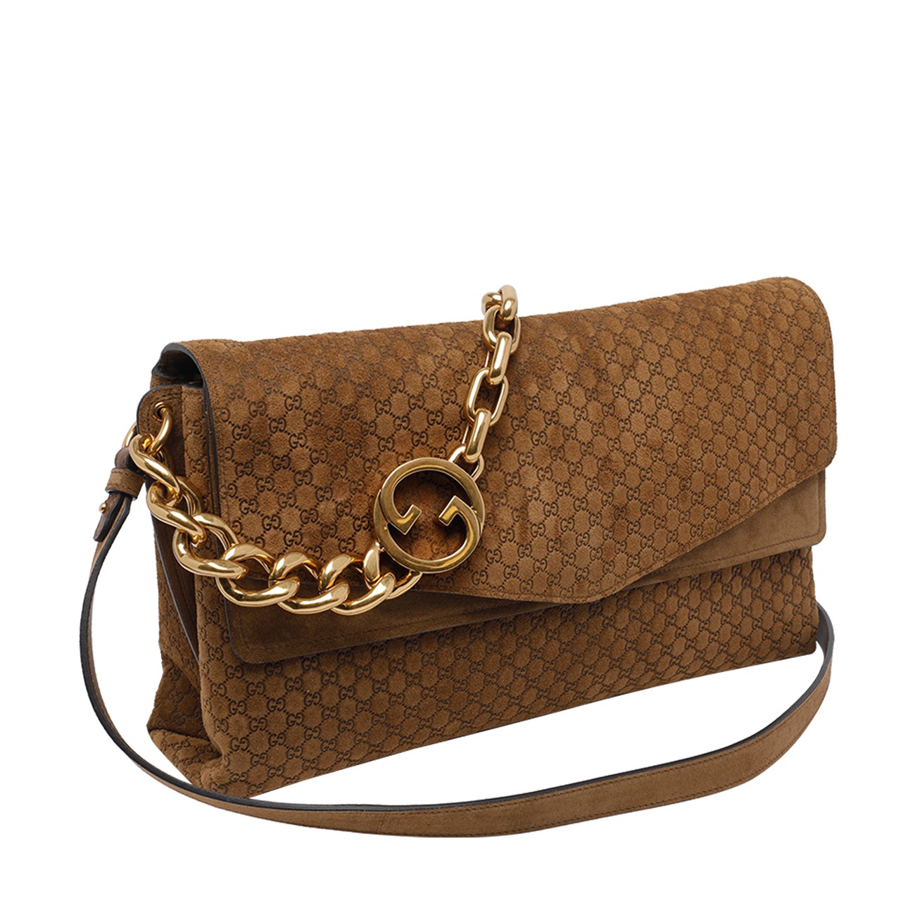 Gucci Women Big Gg Crossing Chain Shoulder Bag GUCCI