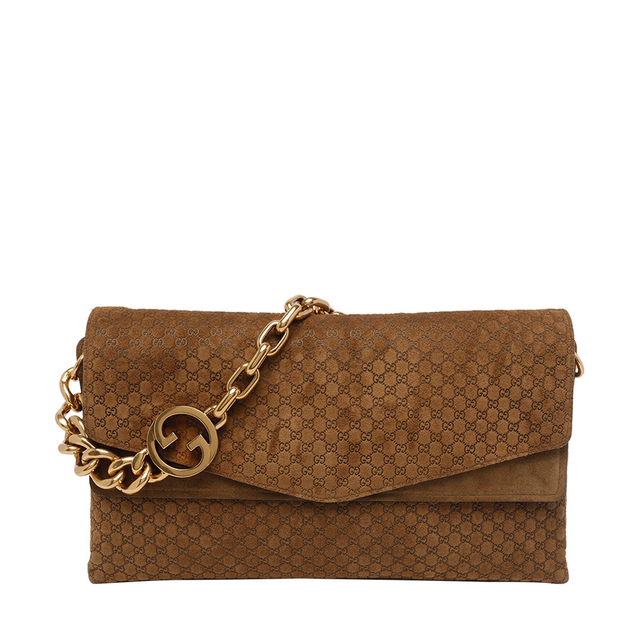 Gucci Women Big Gg Crossing Chain Shoulder Bag GUCCI