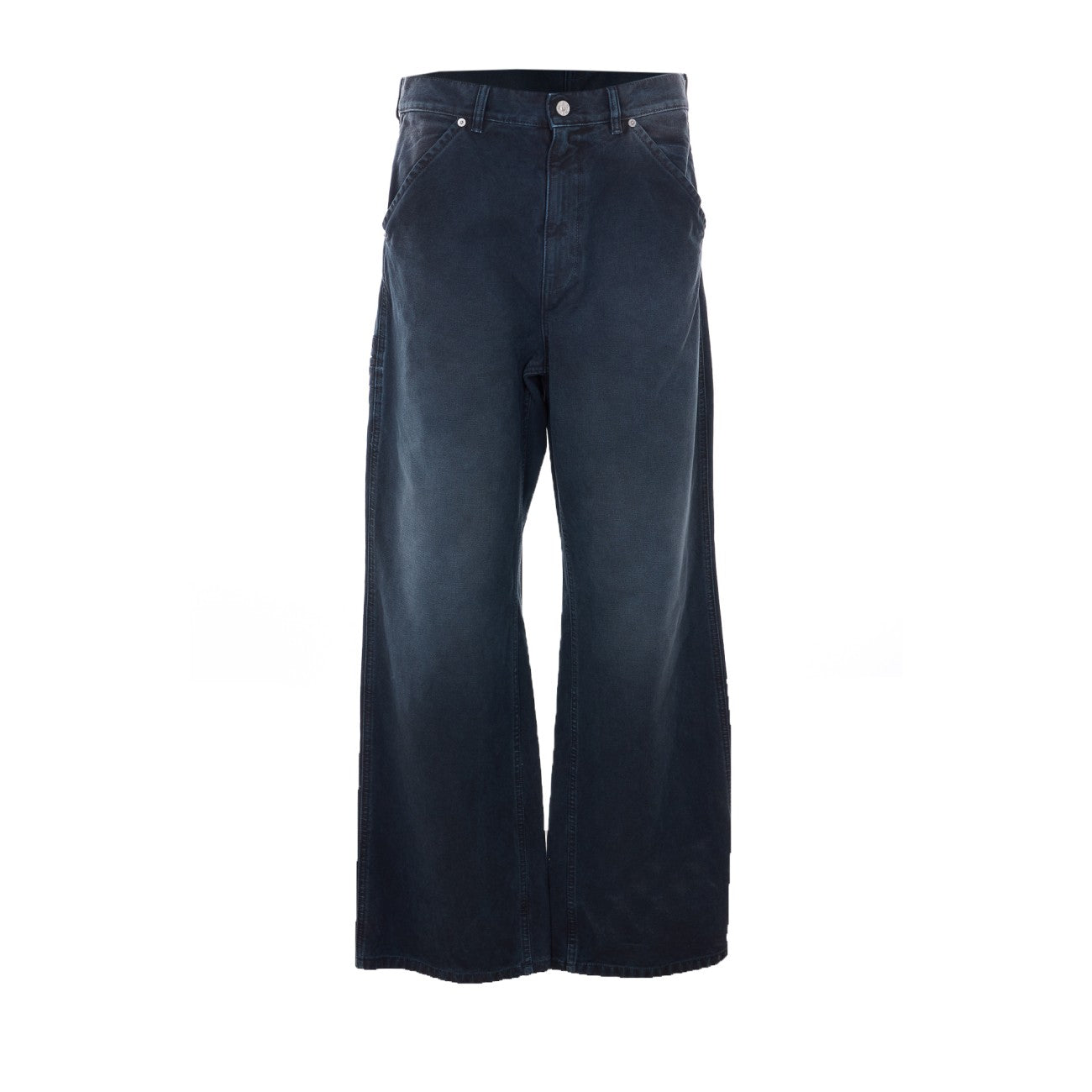 Marni Men Black Canvas Trousers With Marni Application MARNI