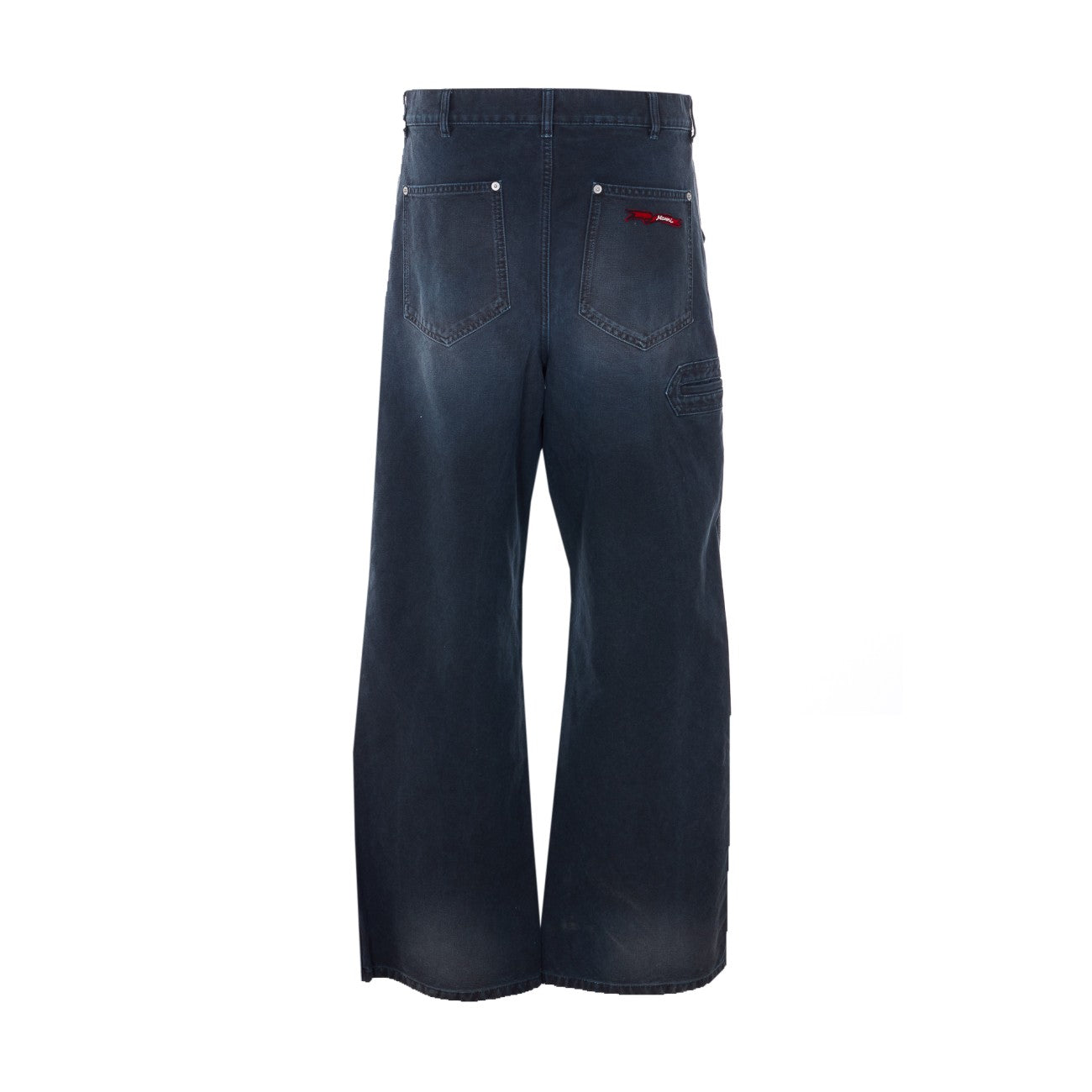 Marni Men Black Canvas Trousers With Marni Application MARNI