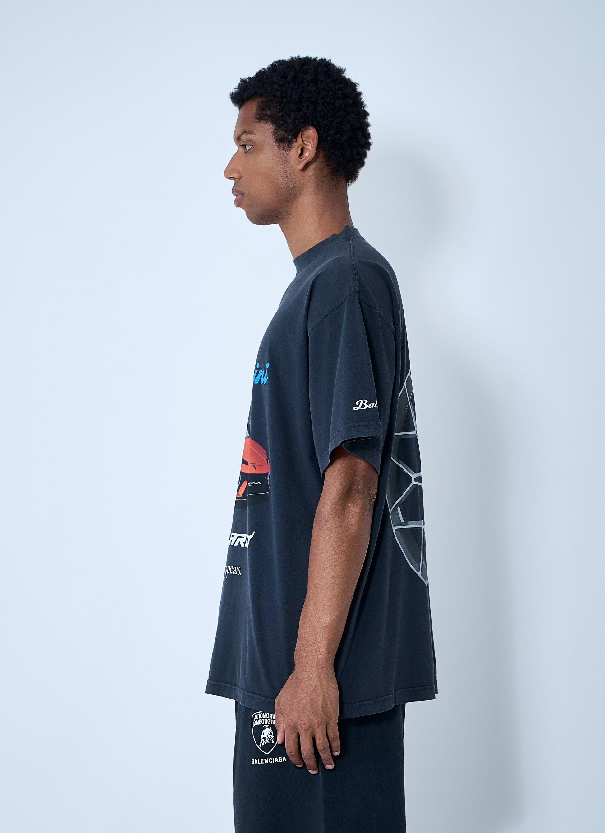 Balenciaga X Lamborghini Men Automobili Lamborghini T-Shirt Balenciaga x Lamborghini