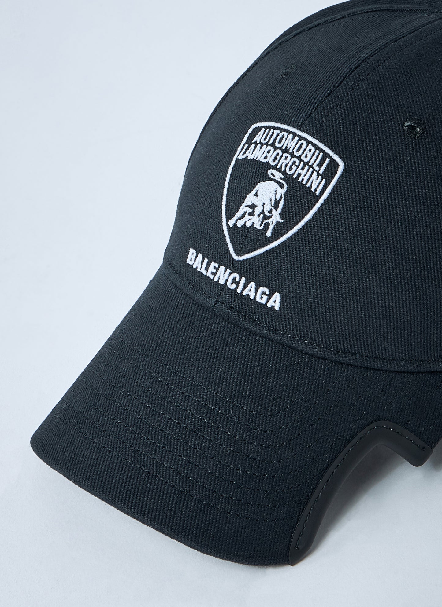 Balenciaga X Lamborghini Men Logo Motif Baseball Cap Balenciaga x Lamborghini