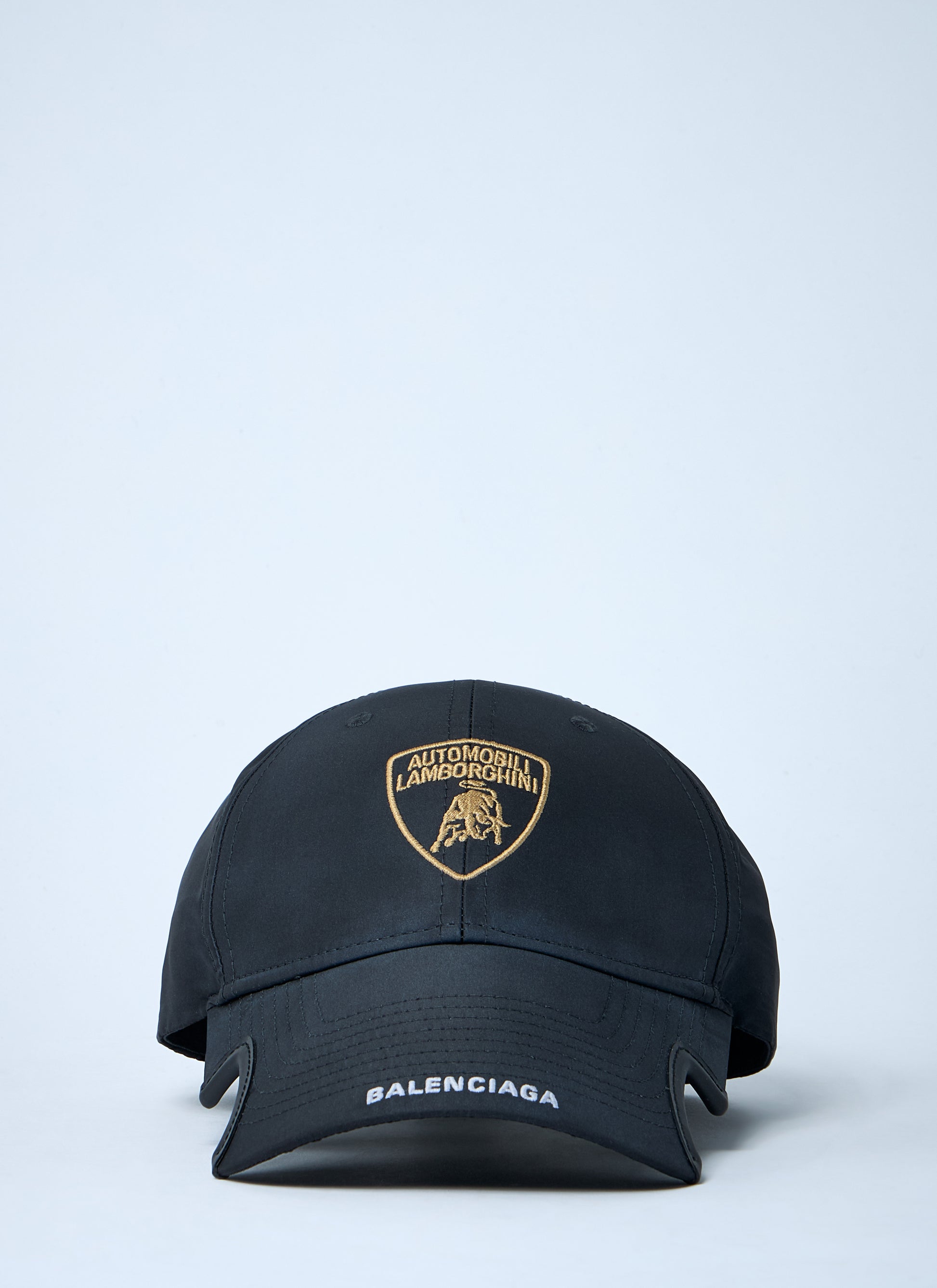 Balenciaga X Lamborghini Men Logo Motif Baseball Cap Balenciaga x Lamborghini