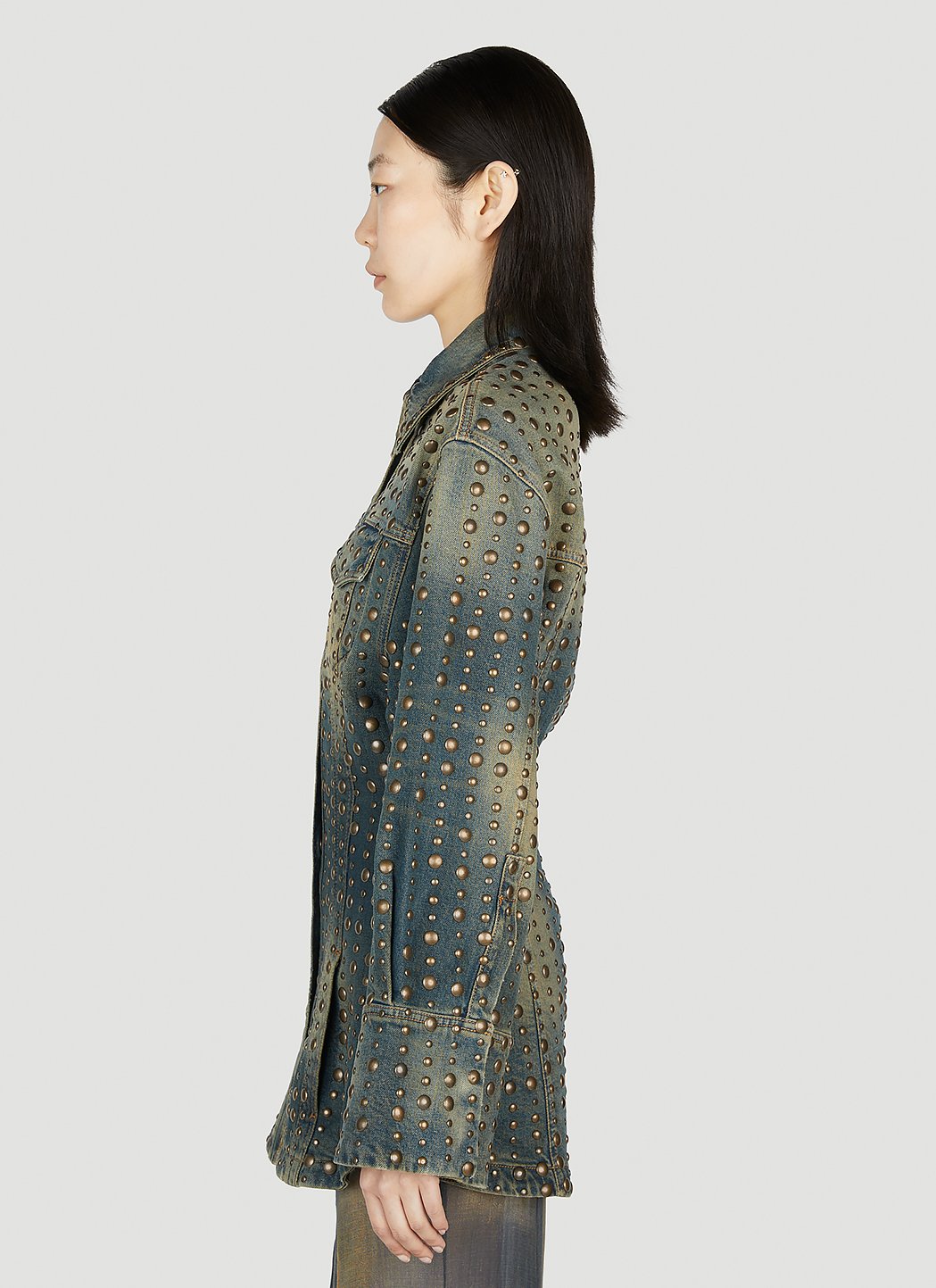 Blumarine Women Studded Denim Jacket Blumarine