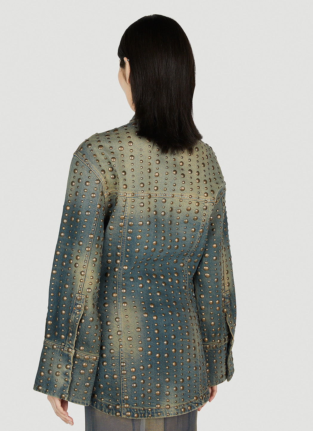 Blumarine Women Studded Denim Jacket Blumarine