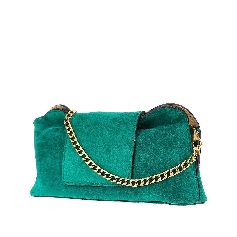 Versace Women Embroidered Suede Leather 'Vivian' Clutch VERSACE