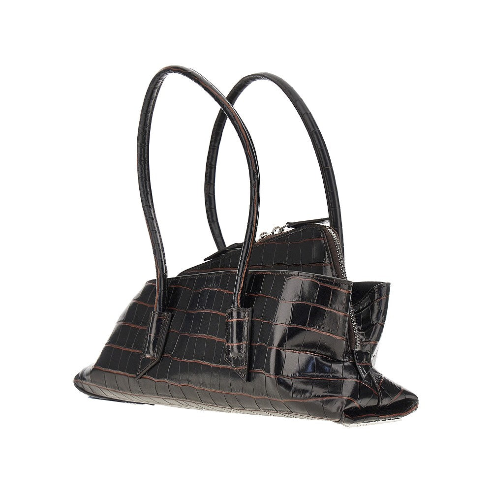 The Attico Women Croco-Print Leather Small La Passeggiata Bag THE ATTICO