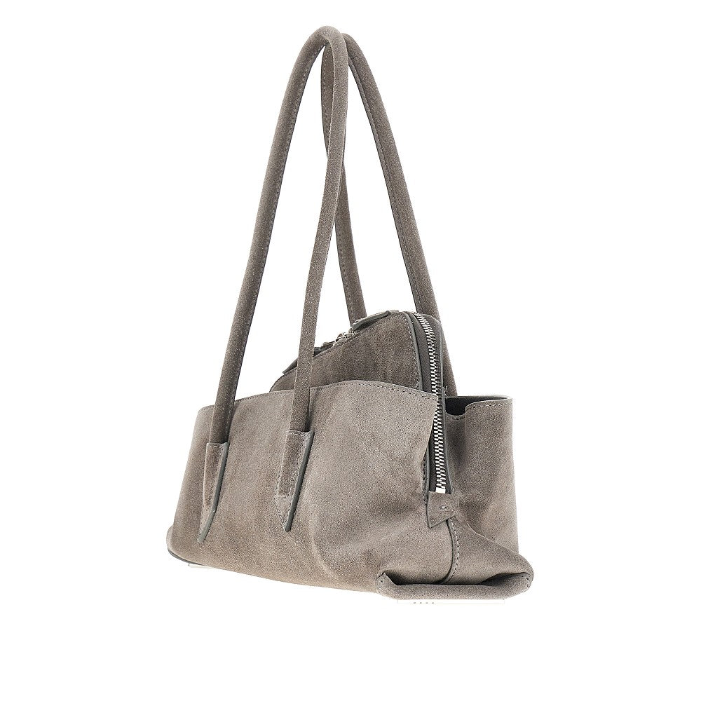 The Attico Women Suede Leather Small 'La Passeggiata' Bag THE ATTICO